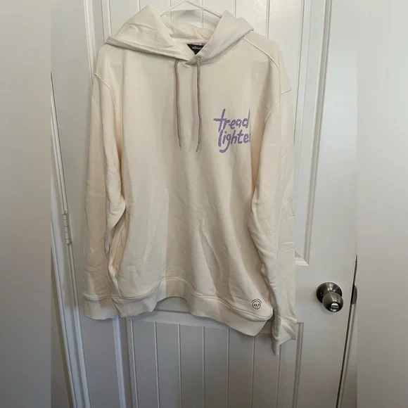 🌻 Allbirds Hooded Unisex Sweatshirt SIZE XL Natural White Tread Lighter - NWT - Picture 2 of 8